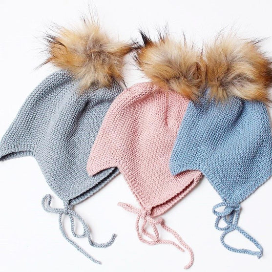 Stickad babymössa - Bomull
2