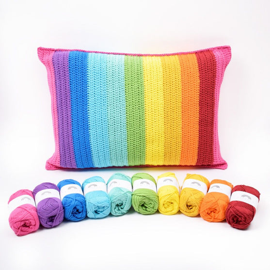 Rainbow Stripes Kudde
4
