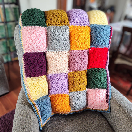 Soft Squares - Liten Vadderad Filt
2