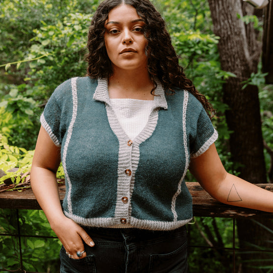 Diaphane Top - Knäppt topp
4