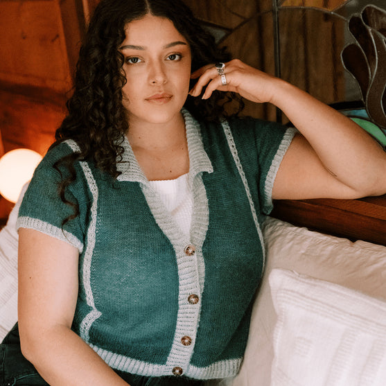 Diaphane Top - Knäppt topp
5