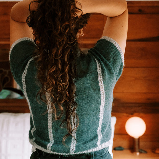 Diaphane Top - Knäppt topp
6