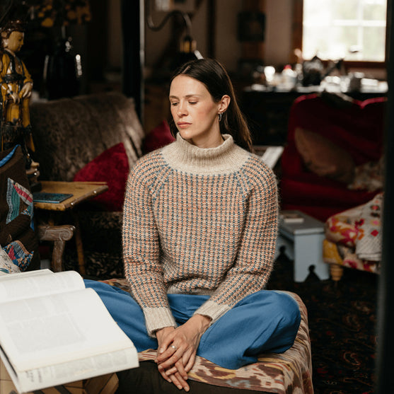 Vintage Tiles - Tröja med strukturmönster
2