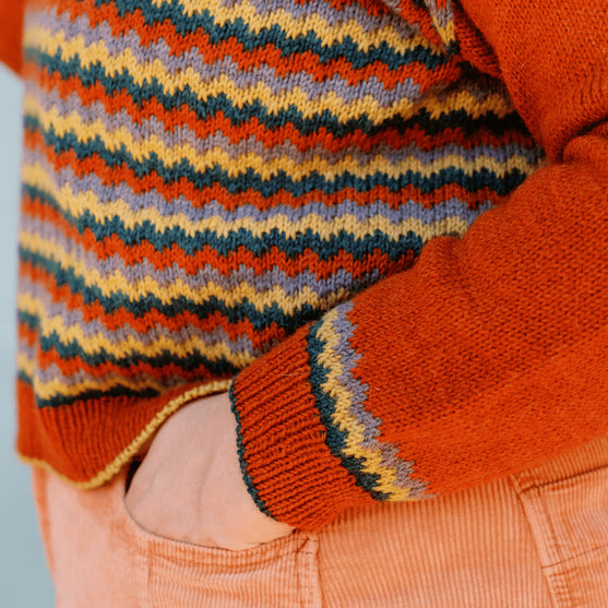 Lurdes - Tröja med chevronmönster
3