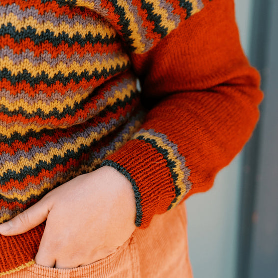 Lurdes - Tröja med chevronmönster
8