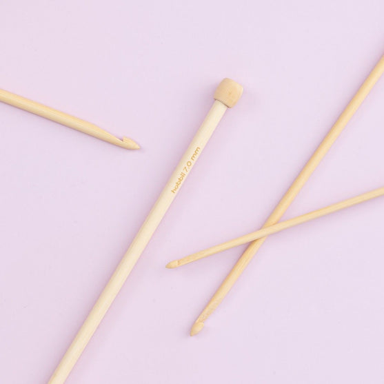 Tunisisk virknål i bambu - 25 cm - Hobbii
5