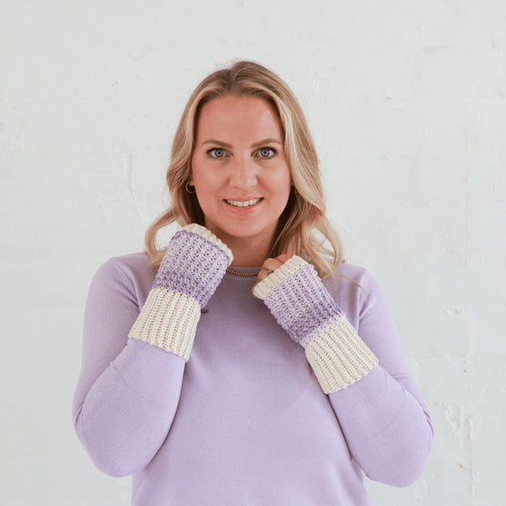 Coffee and Cream - Wrist Warmers
7