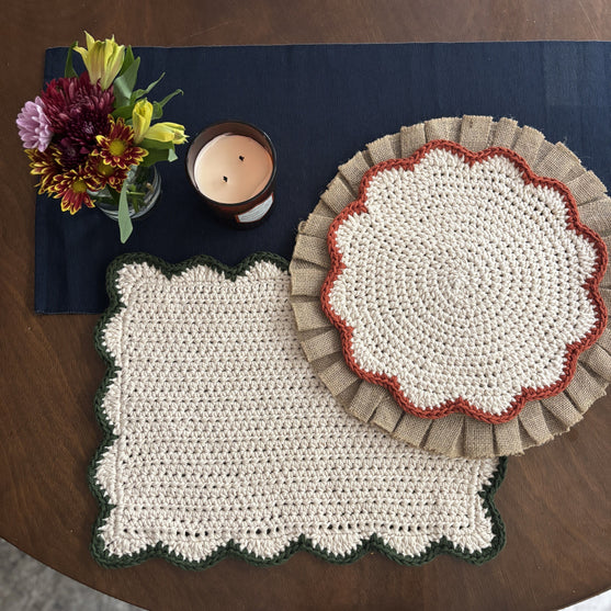 Scallops – Rektangulär Bordstablett
3