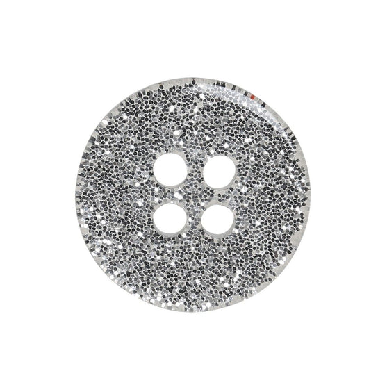 Glitter Knappar - Silver - Flera Storlekar - Go Handmade
2