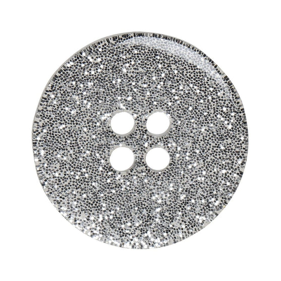 Glitter Knappar - Silver - Flera Storlekar - Go Handmade
3