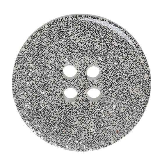 Glitter Knappar - Silver - Flera Storlekar - Go Handmade
4