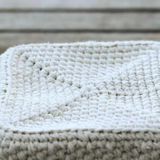 Moss Stitch Korg - Fyrkantig
3