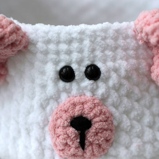 Teddy Basket med PU läderbotten
4