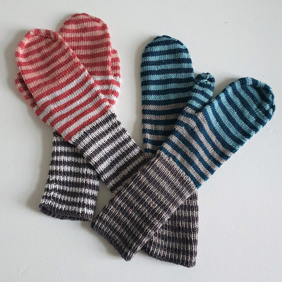 Stribede Luffer - Mittens
2