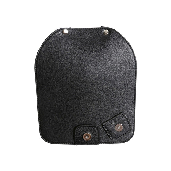 Flapp lock m/Magnetisk Knapp - Black/Silver - Go Handmade
5