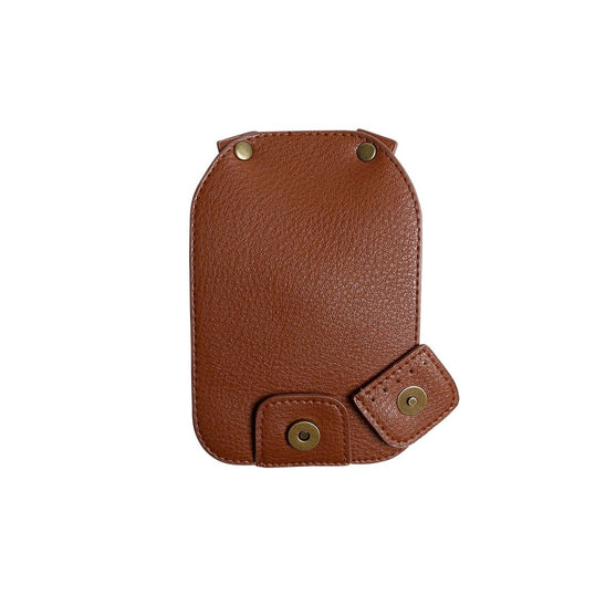 Flapp lock m/Magnetisk Knapp - Brun/Brons - Go Handmade
4
