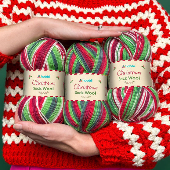 Christmas Sock Wool (Begränsad utgåva) - Hobbii
2