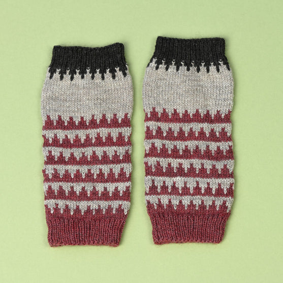 Handledsvärmare i Fair Isle-mönster
8