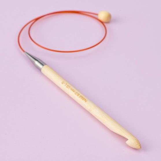 Tunisisk virknål i bambu med kabel - 50 cm - Hobbii
2