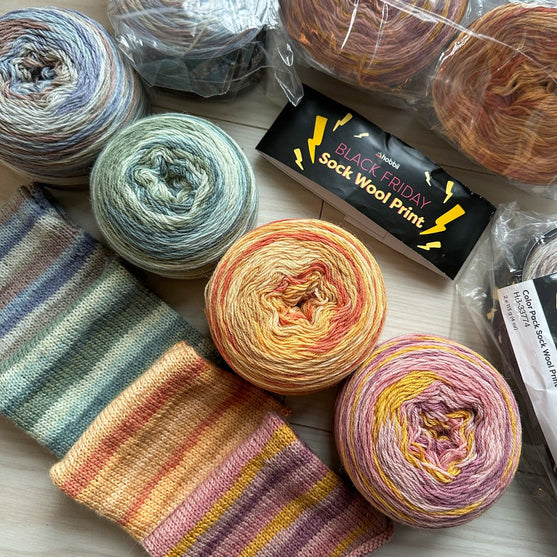 Black Friday Sock Wool Print Color Pack (Begränsad utgåva) - Hobbii
2