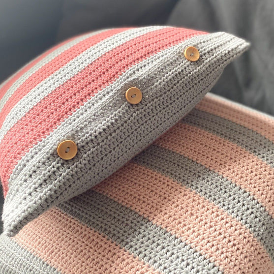 Cotton Stripes Kudde – Kvadratisk
2