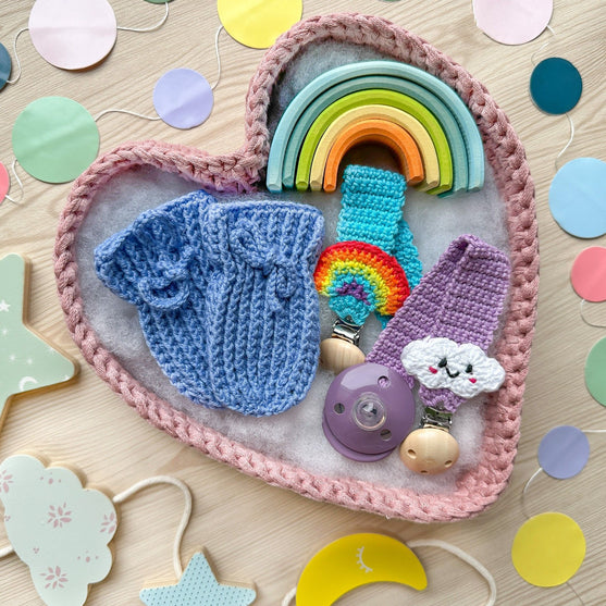 Hjärtkorgar - Set med 3 korgar
3