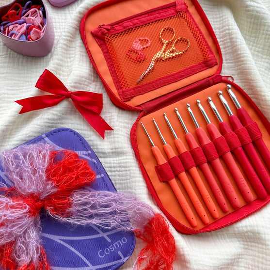 Easy Touch Virknålsset - Berry - 9 storlekar - Hobbii
10