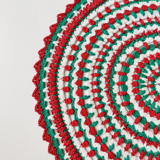 Holly Jolly Christmas Doily - Mandala/Duk
3