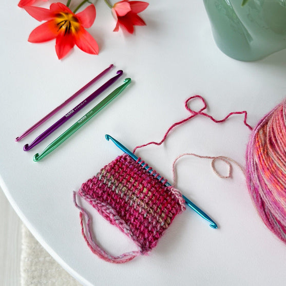Alu dubbel tunisisk virknålssats - 14 cm - Hobbii
4