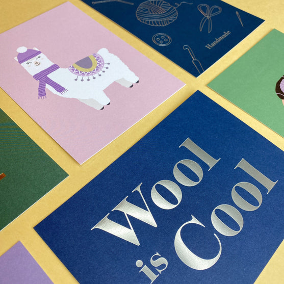 Vykort - 6 st. - Wool Is Cool - Hobbii
6