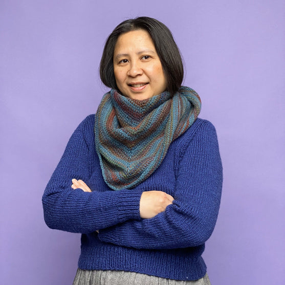 Jasmin - Tunisian Crochet Shawl
6