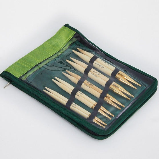 Bamboo set med utbytbara ändstickor - Tjocka stickor - KnitPro
5