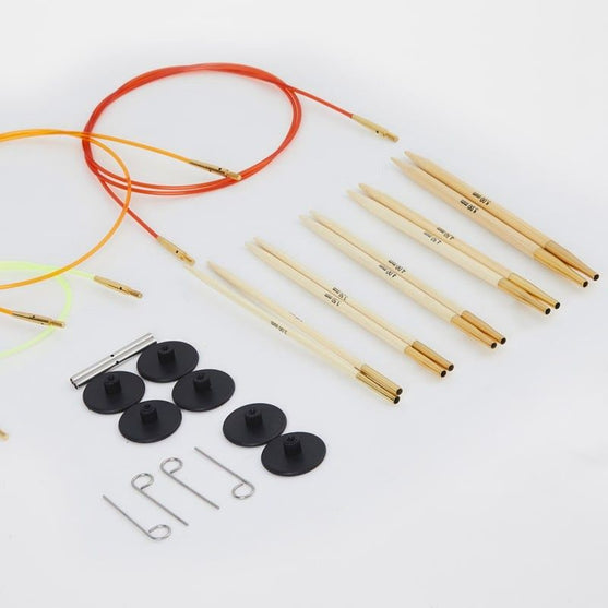 Bamboo set med utbytbara ändstickor - Nybörjare - KnitPro
4
