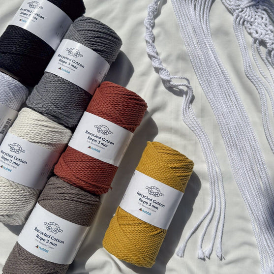 Recycled Cotton Rope (3 mm - 0.11 in) - Hobbii
5