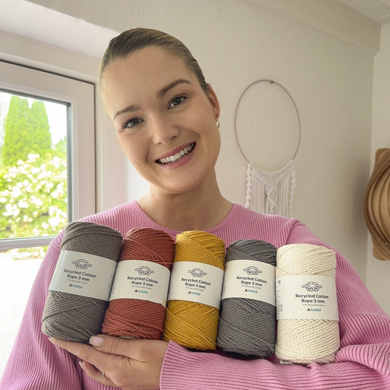 Recycled Cotton Rope (3 mm - 0.11 in) - Hobbii
3