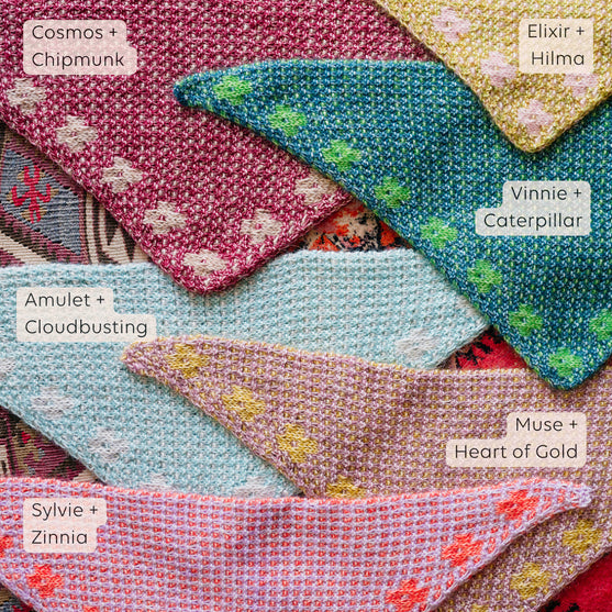 Pressed Flowers Kerchief - Mosaik Bandana
11