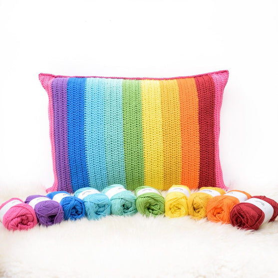 Rainbow Stripes Kudde
5
