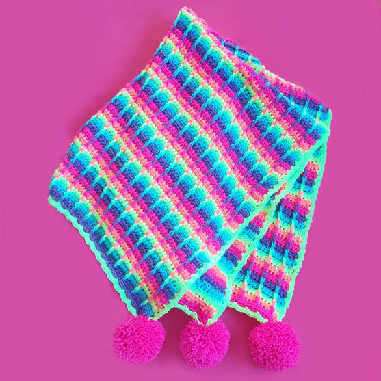 Rainbow Waffle - Filt
4