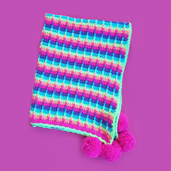 Rainbow Waffle - Filt
2