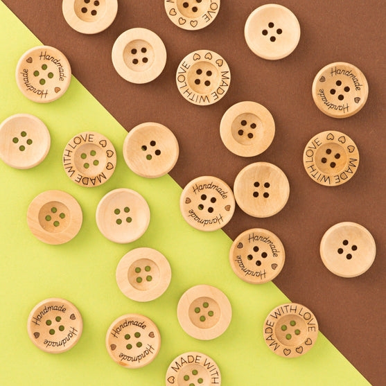 Träknappar – 21 mm - Hobbii
2
