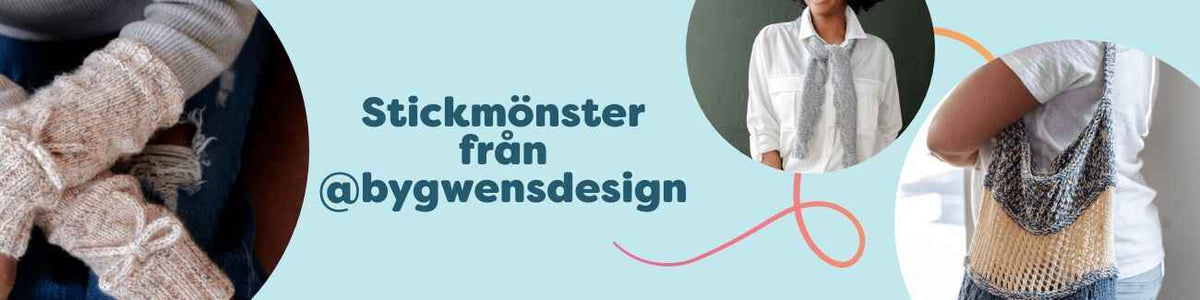 Stickmönster från @bygwensdesign