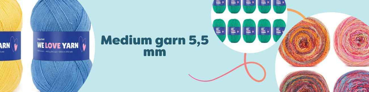 Medium garn 5,5 mm