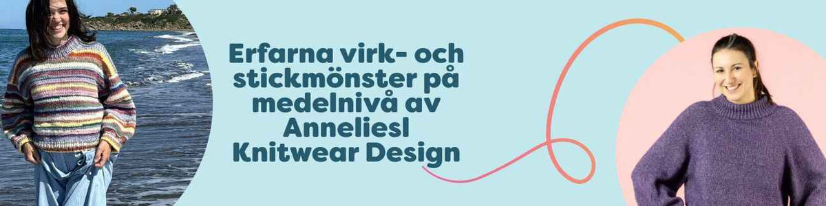 Erfarna virk- och stickmönster på medelnivå av Anneliesl Knitwear Design