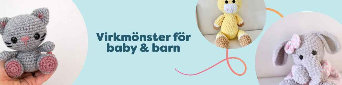 Virkmönster för baby & barn