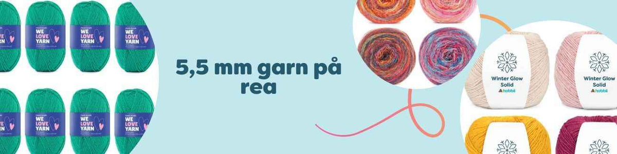 5,5 mm garn på rea