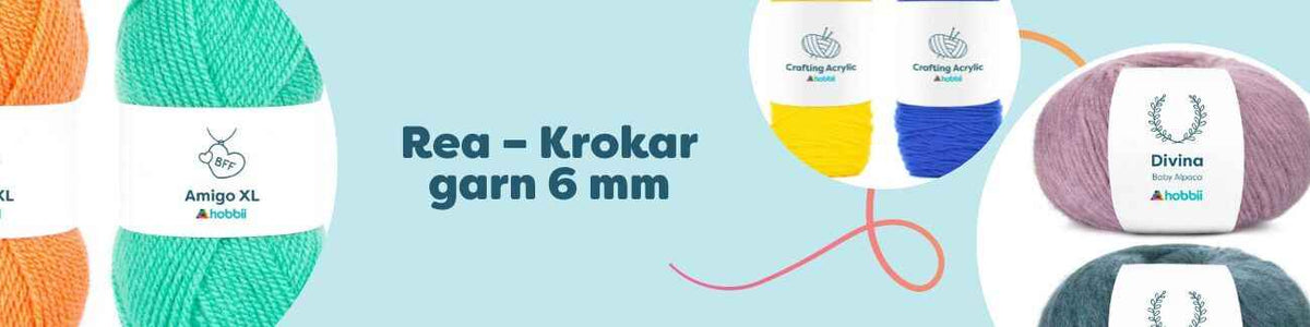 Rea – Krokar garn 6 mm