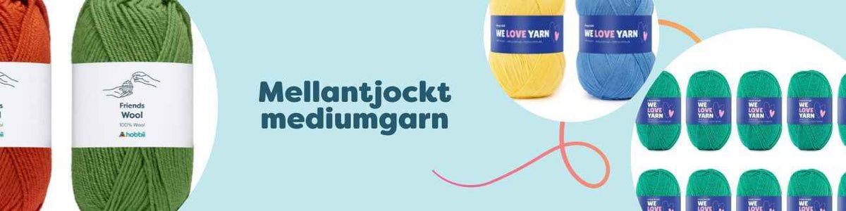 Mellantjockt mediumgarn