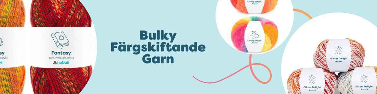 Bulky Färgskiftande Garn