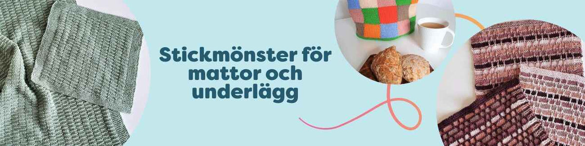 Stickmönster för mattor och underlägg