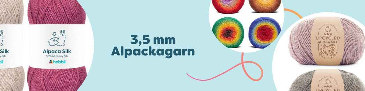 3,5 mm Alpackagarn